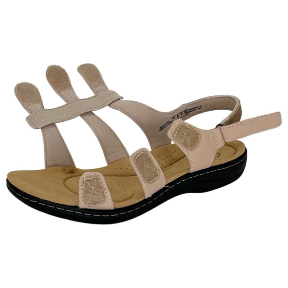 Clarks Laurieann Vine Tan Strappy Leather Womens Sandals Size 9.5M - Picture 9 of 14